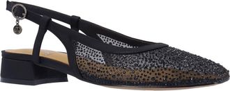 J. Reneé Layton Slingback Flat in Black at Nordstrom, Size 10.5