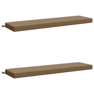 vidaXL Cuscini Per Panchina A 2 Pezzi Soest 2 Pz 100% Poliestere Vidaxl