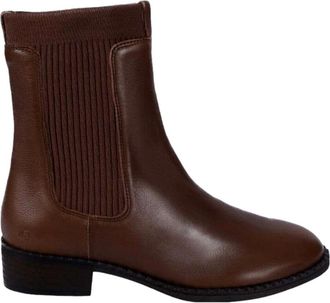 Gentle Souls Bernadette Chelsea Boot Chocolate Leather GS23BER02 Womens