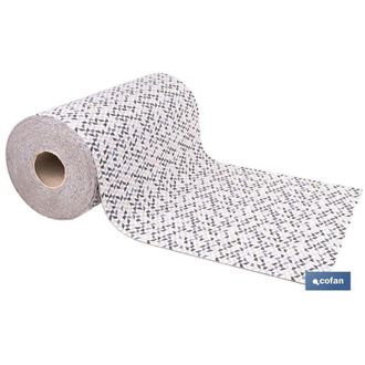 cofan Rotolo di moquette in vinile (15 metri) largo 50 cm con motivo a mosaico