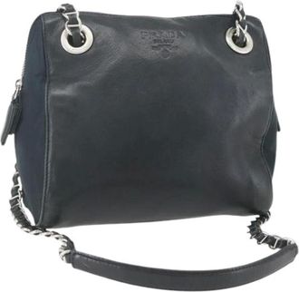 Prada Pre-owned Shoulder Bags, female, Blue, Size: ONE SIZE Pre-owned Vintage Shoulder Bag