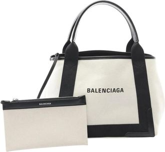 Balenciaga Borsa tote Navy Cabas S in tela 2005-2025 - Nero