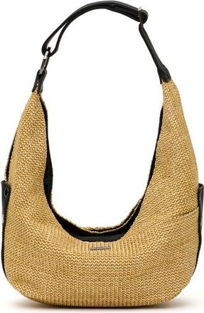 Hammitt Tom Zip Medium Hobo Bag in Noir Smooth Raffia/gunmetal at Nordstrom