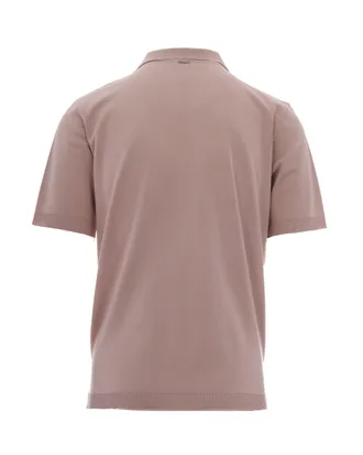 Herno Double-Layer Cotton Piqu&eacute; Polo - Pink
