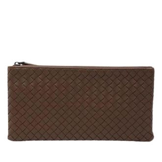 Bottega Veneta Pre-owned Clutches, female, Brown, Size: ONE SIZE Pre-owned Vintage Clutch
