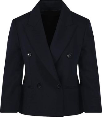 Max Mara Dorico Blazer - female - Max Mara - Blazers - Blue - M - Jackets