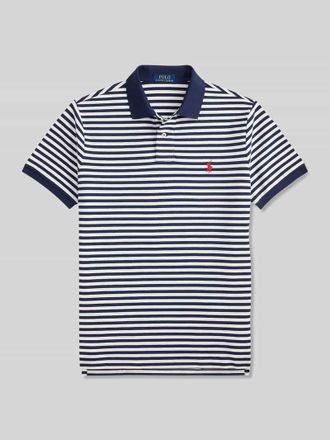 Polo Ralph Lauren Slim Fit Poloshirt aus reiner Baumwolle in Marine, Gr&ouml;&szlig;e XXL