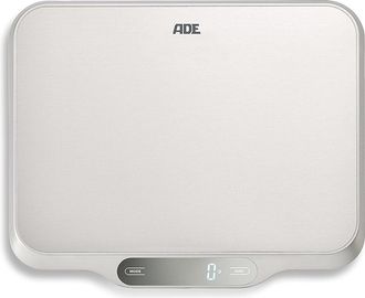Soehnle Balanza De Cocina Grande Ade Ladina, Hasta 15 Kg, 31 X 26,5 Cm, Acero Inoxidable Cepillado
