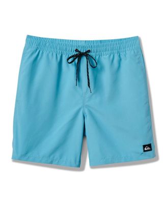 Quiksilver Everyday Solid Swim Trunk Mens Aqua Blue Drawstring Waist JZZ1042