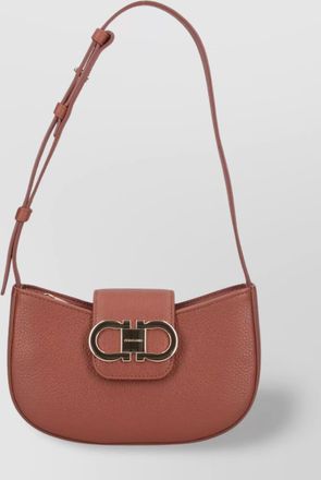 Ferragamo gancini mini leather shoulder bag