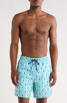 Quiksilver Mix Volley 17 Swim Trunks in Crystal Seas at Nordstrom, Size Xx-Large