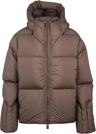 Bacon Brown Polyamide Storm Down Jacket