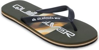 Quiksilver Sandale QUIKSILVER Molokai Stripe, Herren, Gr. 10 (43), grape leaf holmes, Obermaterial:Obermaterial: 100% Synthetik, Futter: 100% Synthetik, Laufsohl