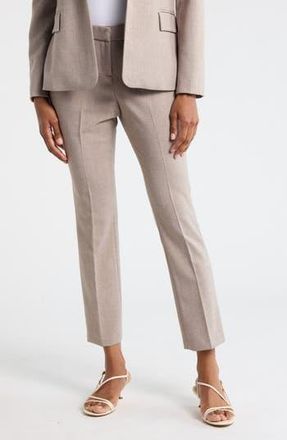 Amanda + Chelsea Chelsea Ankle Straight Leg Pants in Beige/Grey at Nordstrom Rack, Size 16