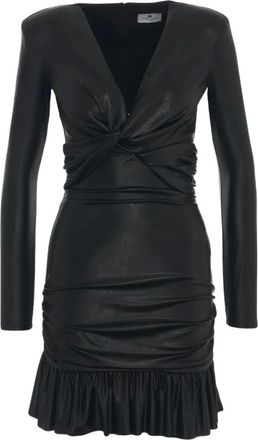 Elisabetta Franchi Short Dress - female - Elisabetta Franchi - Short Dresses - Black - XS - Dresses