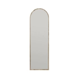 Dmora Dmora - Espejito Zaniah, Espejo, Objeto De Decoraci&oacute;n De Pared, Decoraci&oacute;n De Espejo, 50x2h160 Cm, Nuez, Con Embalaje Reforzado