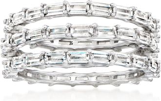 Ross-Simons CZ Jewelry Set: 3 Rings in Sterling Silver