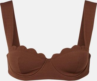 Marysia Swim North scalloped bikini top