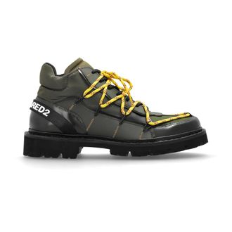 Dsquared2 Stivaletti con logo - - Shoes - Uomo - Verde - 43 1/2 EU