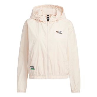 adidas (WMNS) adidas Graphic Woven Jacket Asia Sizing White HY2863