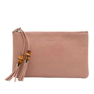 Gucci Pre-owned Clutches, female, Pink, Size: ONE SIZE Pre-owned Leather Clutch