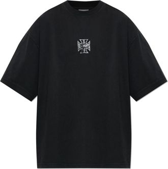 VETEMENTS Bedruikt T-shirt - Heren - T-shirts - Zwart - S - Katoen - Tops