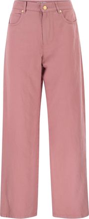 Max Mara Smmonorata 5-Pocket-Hose aus Baumwolle und Leinen