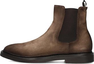 Officine Creative Flexi 204 Bruin Su&egrave;de Chelsea Laarzen - Heren - Chelseaboots - Bruin - 43 1/2 EU - Su&egrave;de - Schoenen