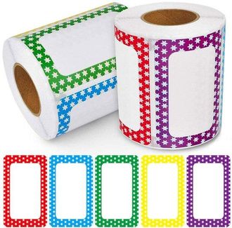 OEM Etiquetas Adhesivas Para Nombres, Etiquetas Para Ni&ntilde;os, Etiquetas Para Escribir, Etiquetas Para Libros Escolares, 300 Hojas2 Unidades