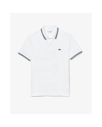Lacoste Mens Tipped Polo Shirt - White - Size 2XL