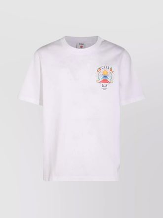 Casablanca printed organic cotton short-sleeve t-shirt