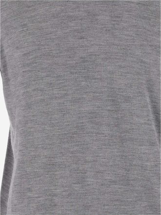 Malo Mens Cashmere And Silk Pullover Gray Sweater