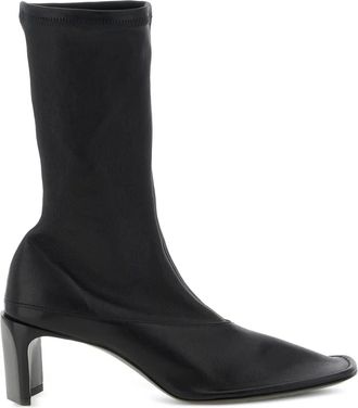 Jil Sander Leren laarzen - Zwart