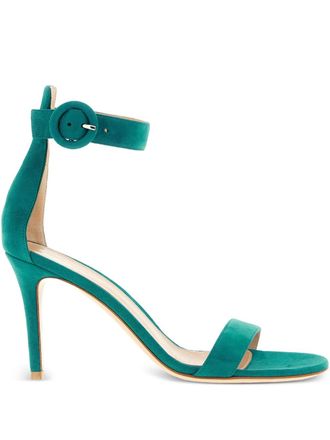 Gianvito Rossi Portofino su&egrave;de sandalen - Groen