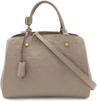 Louis Vuitton Pre-owned Vintage Handbag - Dames - Vintage Handtas - Beige - ONE Size - Leer - Vintage
