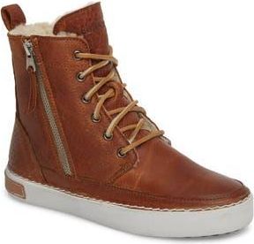 Blackstone CW96 Genuine Shearling Lined Sneaker Boot in Cuoio Leather at Nordstrom Rack, Size 6Us / 36Eu