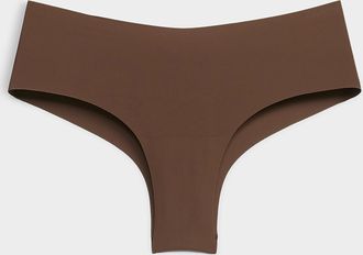 Miiyu Womens Dense laser-cut Brazilian panty Recycled nylon