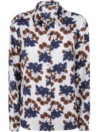 Laura Urbinati Shirt Flower Print Classic Shirt
