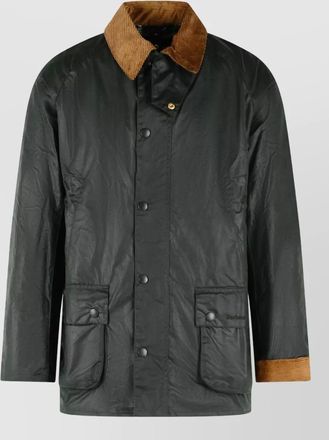 Barbour cotton single-breasted jacket