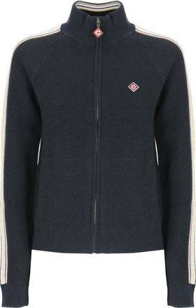 Casablanca Sudadera con cremallera y cuello alto - Knitwear - Mujer - Azul - S