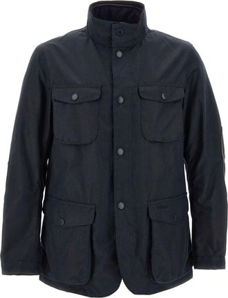 Barbour Light Jackets, male, Blue, 2XL, Ogston Waxed Jacket