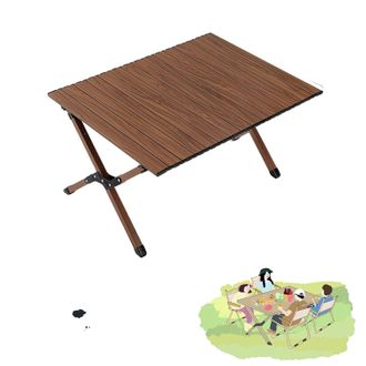 OEM Mesa Plegable De Exterior, Ligera, De Construcci&oacute;n Duradera, Tipo C, 87 Cm