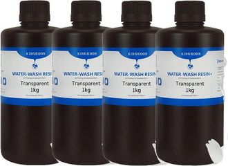 OEM Resina Para Impresi&oacute;n 3d, Lavable Con Agua, Impresiones De Alta Calidad, 4 Kg Transparente