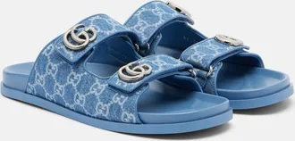 Gucci GG denim sandals