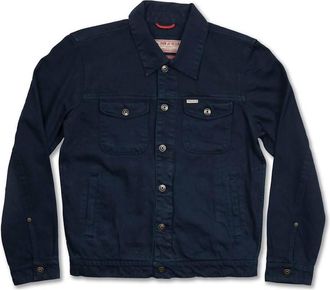 Iron And Resin Mens Bull Denim Sand Jacket In Indigo