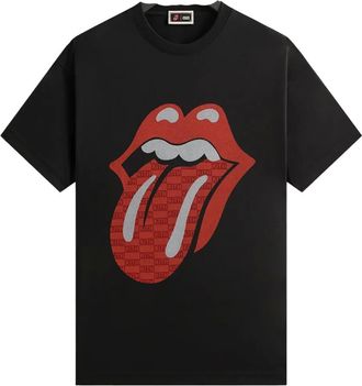 Kith x Rolling Stones Tongue T-shirt - Zwart