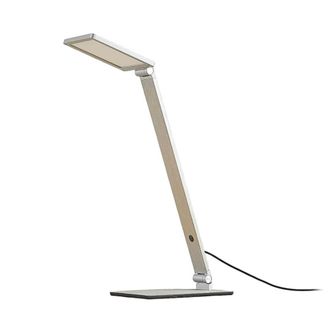Lucande L&aacute;mpara de mesa led de aluminio gris