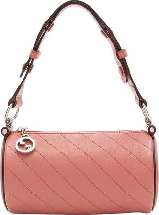 Gucci Pink Calfskin Blondie Mini Barrel Bag (Authentic Pre-Loved)