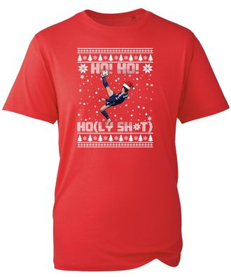 Generic Scotland Football Christmas T-Shirt, Well be Coming 2026 Xmas Shirt, Scottish World Cup 26 Shirt, Unisex Tee Top(Red, L)