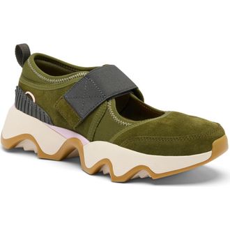 Sorel Kinetic Impact II Mary Jane Sneaker in Utility Green/Gum at Nordstrom Rack, Size 6.5